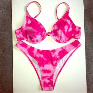 Pink Tie Dye Bikini